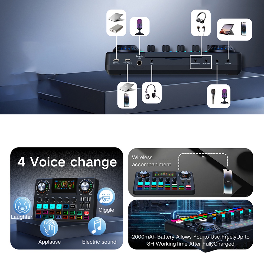 A20I Audio-Mixer, Live-Soundka – Audio Music Voice Changer Bewertung und Preis