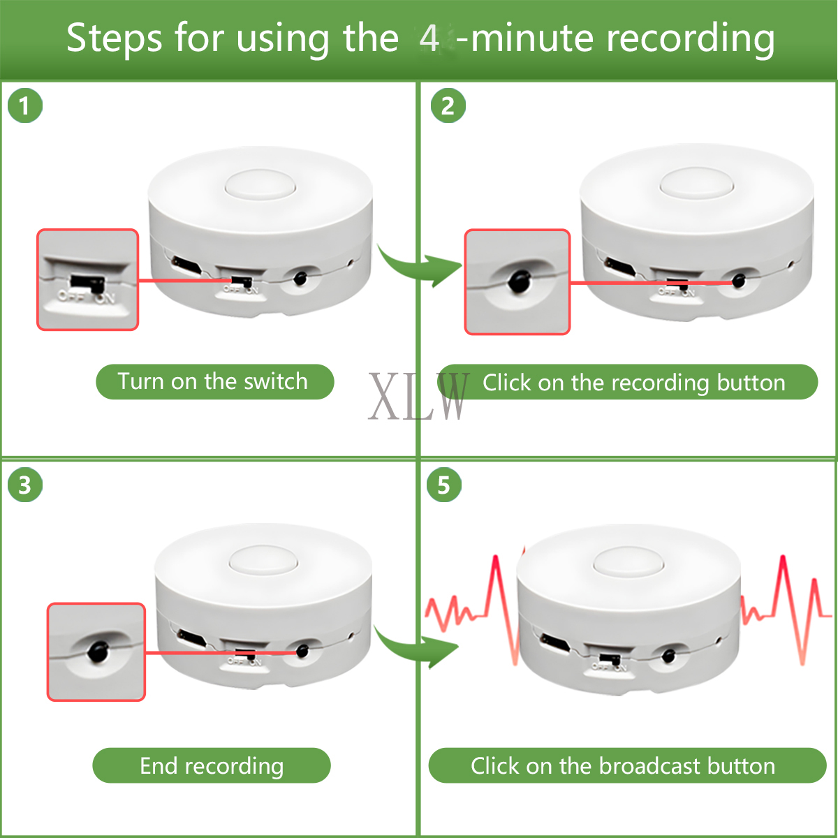 4M Sprachaufzeichnungstaste fü – Audio Music Box Bewertung und Preis