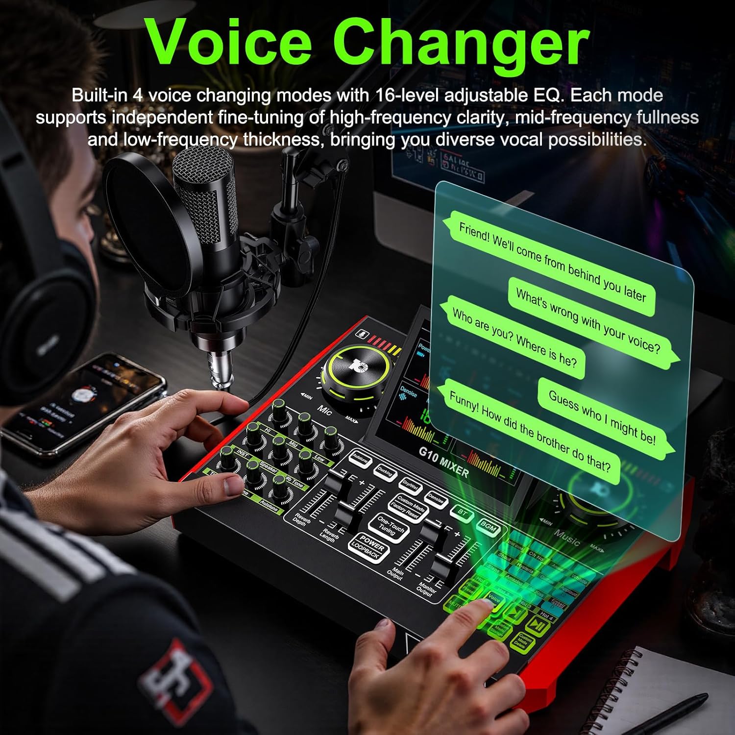 Tenlamp G10 Live-Streaming Aud – Audio Music Voice Changer Bewertung und Preis